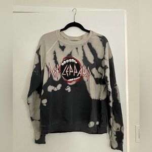 Lauren Moshi tie dye Def Leppard sweater